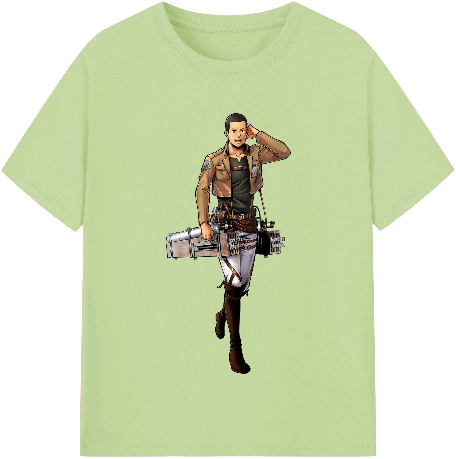 （画像用） 進撃の巨人 Attack on Titan 綿100％半袖Tシャツ（フロントプリント）